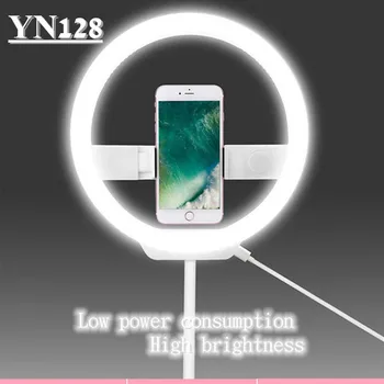 

YONGNUO YN128 Selfie Ring Light Camera Photo Studio Phone 128 LED Ring Light 3200-5500K Photography Dimmable Ring Lamp Ringlight