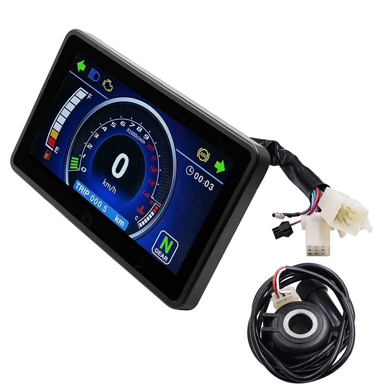 Universal Motorcycle Full Color Lcd Display Multifunction Instrument