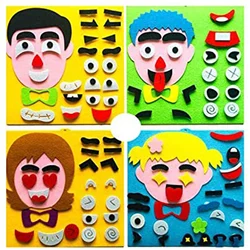 Crianças emoção mudança quebra cabeça brinquedos 30cm * 30cm criativo expressão facial brinquedos educativos diy para crianças aprendendo engraçado conjunto