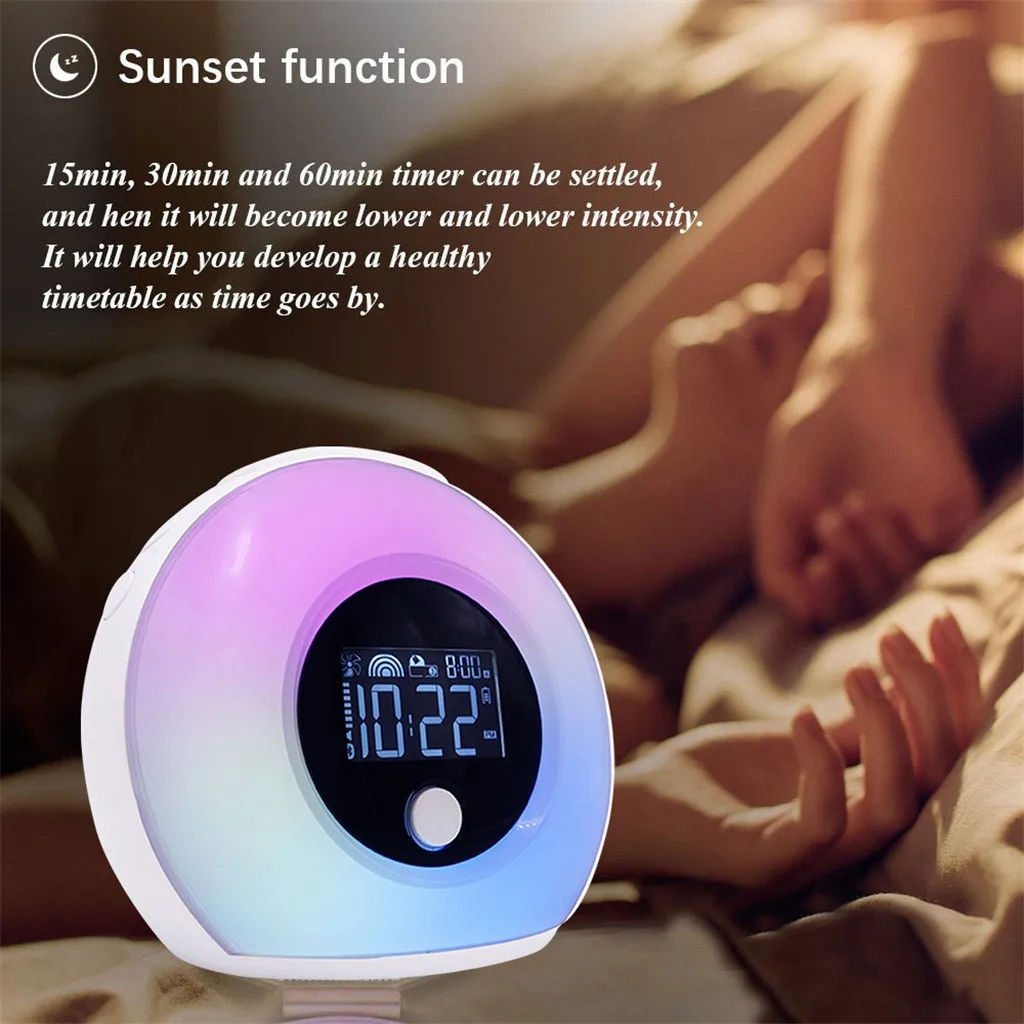 Светильник Wake Up с Bluetooth динамиком, настольная лампа с будильником, ночник, светильник, Бытовые аксессуары, Новое поступление