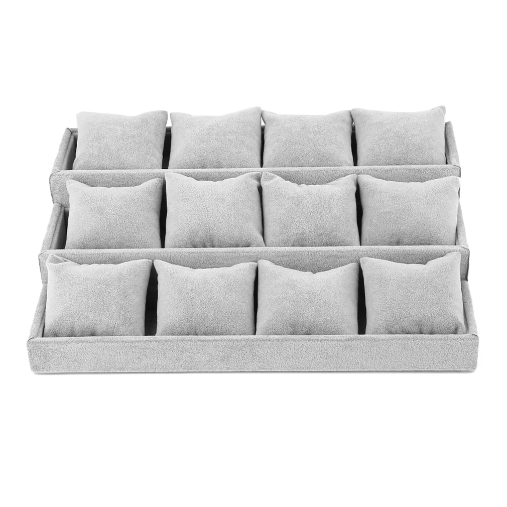 

Jewelry Box Organizer Display Holder Stand Watch Bracelet Bangle Storage Container Boxes Showcase Display Stand