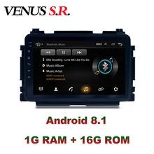 VenusSR Android 8,1 2.5D автомобильный dvd для Honda vezel HRV XRV мультимедийная Главная панель gps Радио Стерео gps навигация