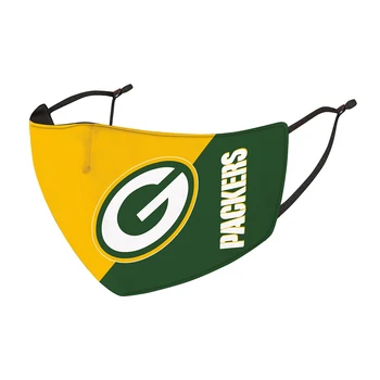 

Reusable Masks For Green Bay Packers Football League Club Face Mask Fashion Hygiene Mouth Mask Mascarillas With 5 Ply Filter