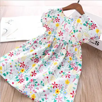 

summer girls dresses baby girls floral print cotton causal dress children dress kids clothes wholesale