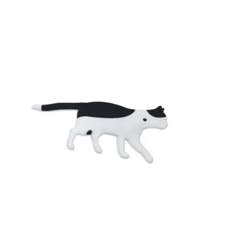 Fridge Magnet Hook Cat Wall Mount Key Holder Cartoon Magnetic Sticker Hooks Gift - Цвет: 9