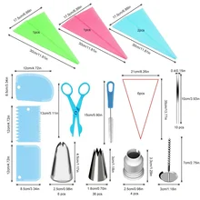 72 шт./компл. для украшения торта Профессиональный кекс украшения набор для выпечки Кондитерские инструменты для выпекания хлебобулочных изделий набор аксессуаров