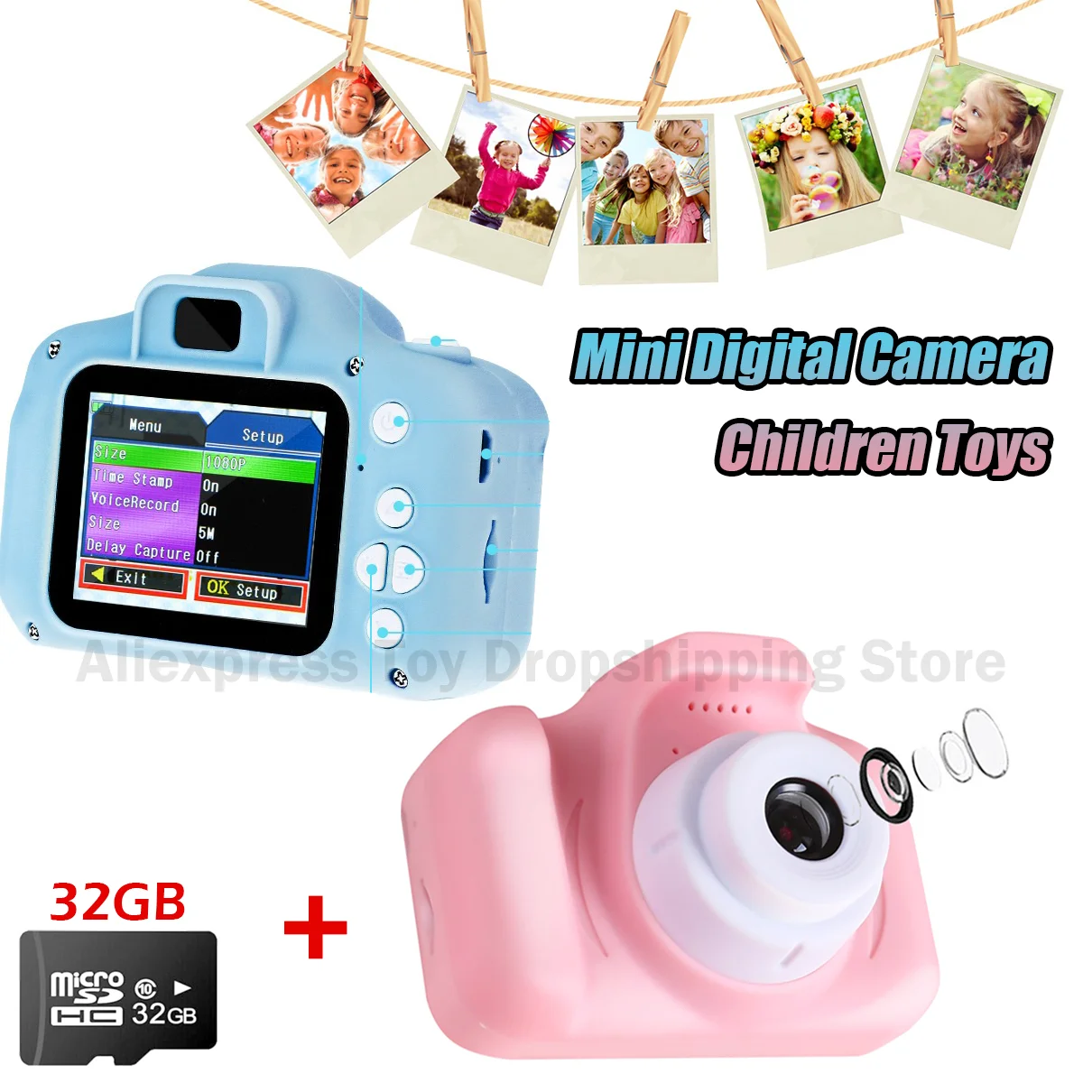 Camara De Fotos Para Niños Toy Cameras Mini Video Camera Children