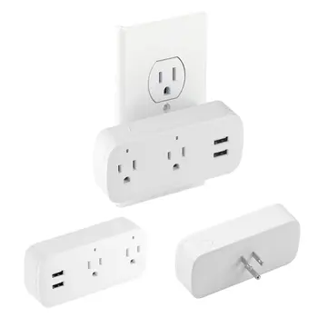 

New Double-Control Smart Wifi Plug Timer Socket House Automation With Alexa Echo Control App For Iphone Android Smart Home(Us Pl