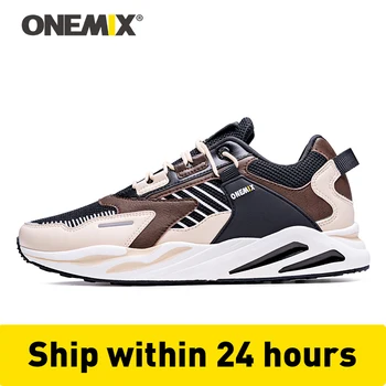 

ONEMIX Retro Running Shoes Men's Large Size Sneakers Wild Comfortable Casual Shoes Outdoor Travel Harajuk Walking Jogging Shoes