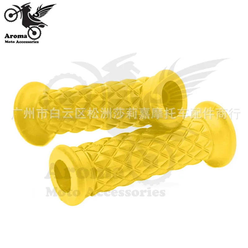16 colors available brown red black hot retro cafe racer parts 22MM 25MM rubber motorbike grip for honda suzuki yamaha harley softail sportster prince cruise moto handlebar motorcycle handle grips