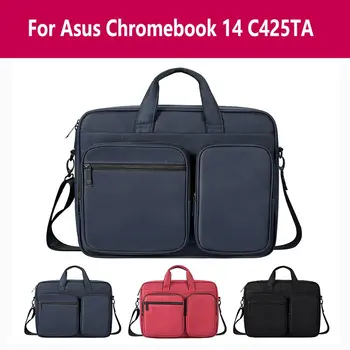 

For Asus Chromebook 14 C425ta Portable Laptop Bag 13.3" 14" 15.6" Travel Carrying Case Waterproof Notebook Handbag Shoulder Bag
