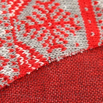 

Red/Gray Christmas Burlap Decorative Throw Pillow Case Sofa Cushion Covers Gifts