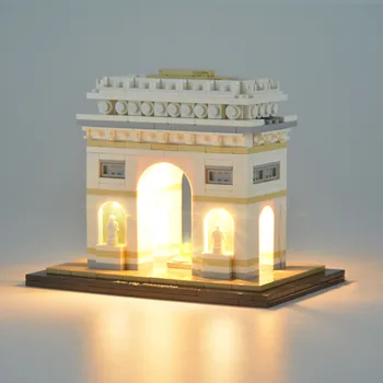 

LED Building Block USB Light Accessory Kit for Architecture Arc De Triomphe 21036 (Only LED Light, No Block Kit)
