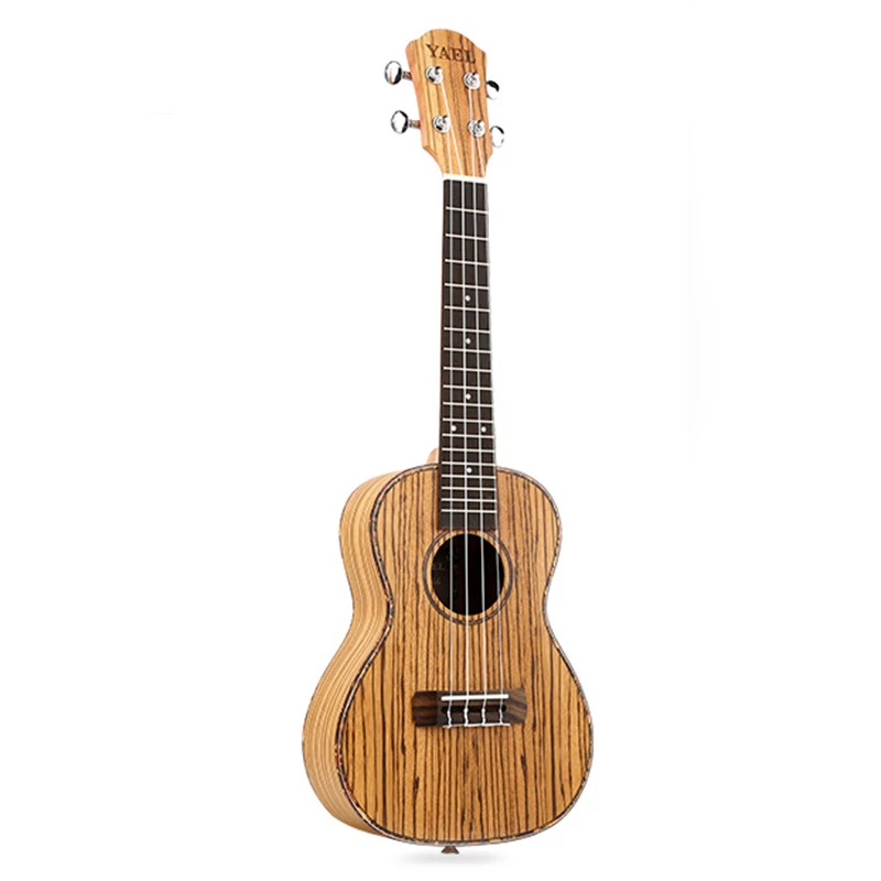 

Concert Ukulele 4 Strings Zebrawood Guitar 23 Inch Soprano Ukulele Beginner Rosewood Fretboard Bridge For Musical Stringed Ins