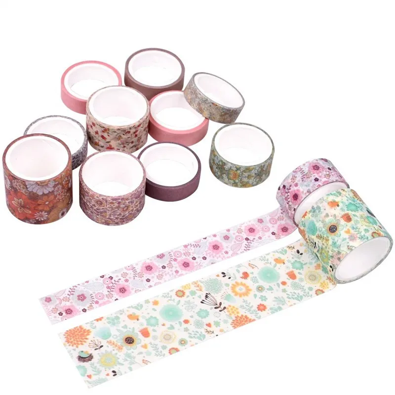 Lot De 10 Rouleaux De Ruban Washi De Noël, Ruban Décoratif Bricolage Motifs De Dessins Animés Mignons Convient Pour L Emballage De Cadeaux Le Scrapbooking Et La Décoration De Fête G 601099523157041