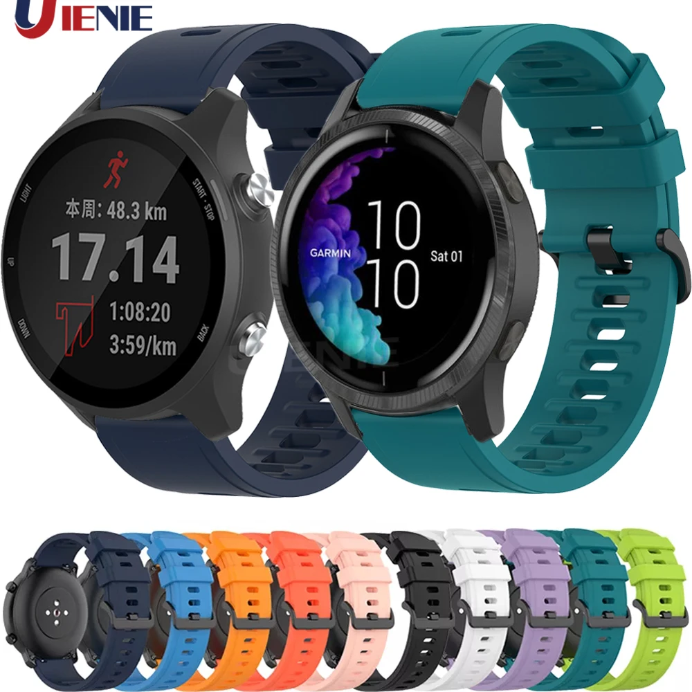 Silicone Sport Watch Band - 20mm Replacement Strap