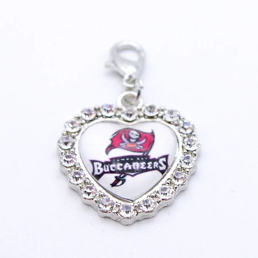Серебряные подвески, стразы, подвески Tampa Bay-Buccaneers, подвески для браслета, ожерелья для женщин, мужчин, фанатов футбола, Paty Fashion