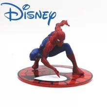 

Disney Marvel Avengers Anime Spider-Man Doll Action Belt Base Toy Collection Birthday Child Gift Model