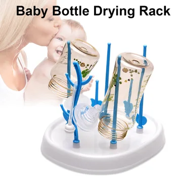 

High Quality Baby Bottle Drying Rack Baby Feeding Bottles Cleaning Dryer Drainer Storage Nipple Shelf Baby Pacifier Feeding Cup