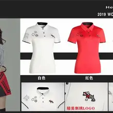 Женская Спортивная одежда для гольфа с коротким рукавом, Спортивная дышащая рубашка для гольфа