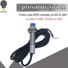 Frete grátis LJ12A3-4-Z/bx LJ12A3-4-Z/por novo interruptor de detecção de sensor de proximidade indutivo npn dc 6-36v
