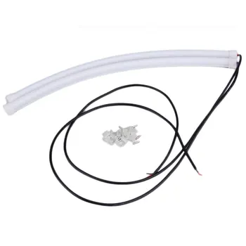 

new2Pcs/lot 30cm/45CM 12V Daytime Running lights Waterproof Auto Car DRL COB Driving Fog lamp Flexible LED Strip