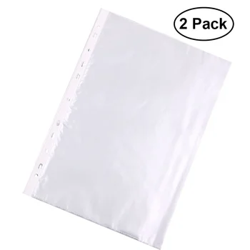 

200pcs Sheet Protectors 11 Pouched Hole Acid Free Environmentally Friendly File Protector Paper Sheet Cover for Teacher