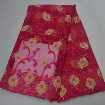 

9 colors (5yards/pc) Fuchsia pink African French net lace fabric with embroidery soft tulle lace for party dress PL1024