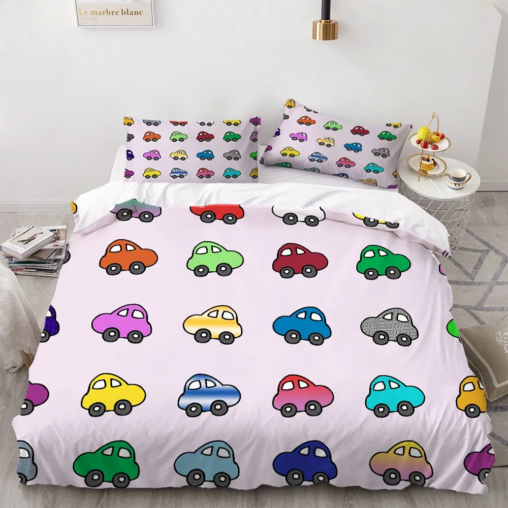 

2/3 Pieces Little Robot Bedding Set 3D Print Luxury Cartoon Duvet Cover Home Decor Bed Cover Set For Bedroom Bed Quilt Cover