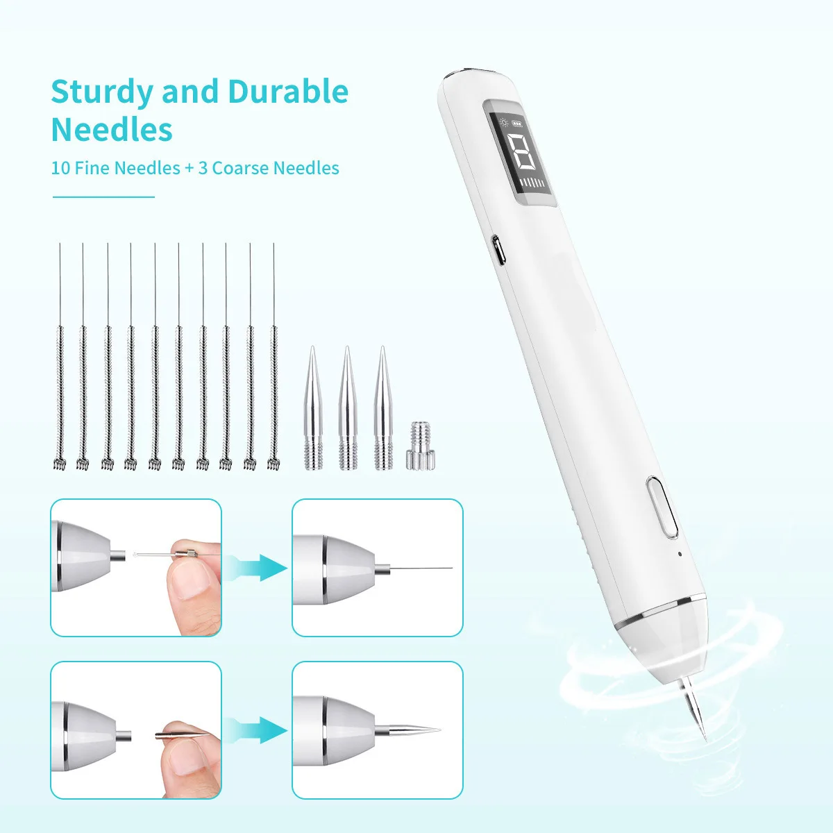 Remoção de Toupeira Remoção de Manchas Caneta Laser Plasma Máquina Verruga Removedor Mole Tatuagem Poros Ferramentas Mais Limpas Lcd 10 High Quality Beleza e saúde