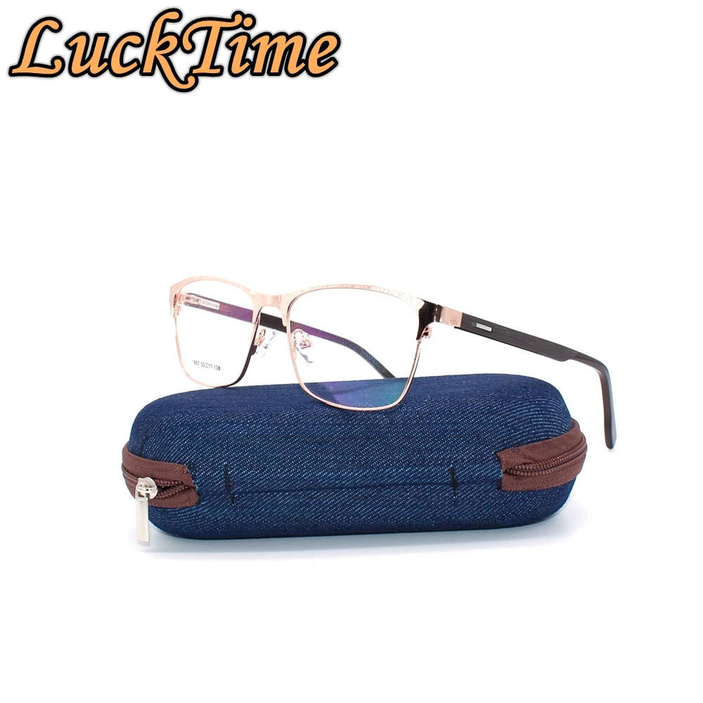 LuckTime модная мужская оправа для очков из сплава ретро мужские очки близорукости