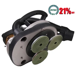 Polidor planetário elétrico my 800, polidor de mão tríada a seco e molhado, dupla finalidade, mármore de concreto, pedra de granito, moedor molhado, 3018 v/220v