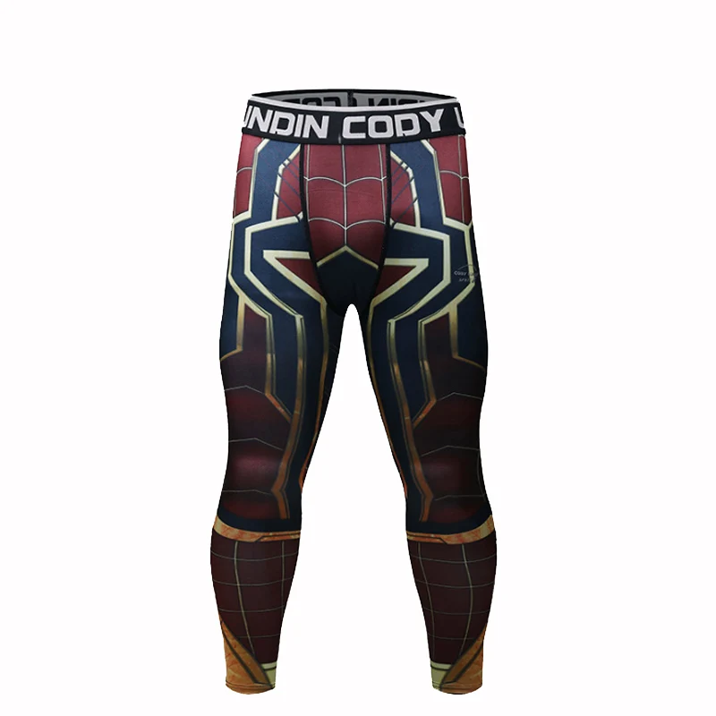 

Superhero Iron Spider-man Captain Marvel 3D Print Compression Pants Men Compression Cosplay Quick-drying clothes For Gyms Pants