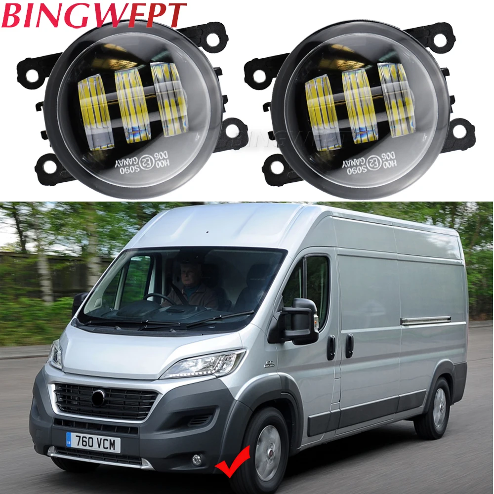 2 Pezzi Led Fendinebbia Luci Di Marcia Diurna Per Fiat Ducato 250/290 Per Fiat 500 Panda Punto Sedici 12V H11 Fendinebbia Fendinebbia