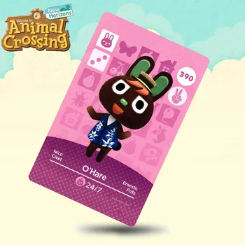 

390 O'Hare Animal Crossing Card Amiibo Cards Work for Switch NS 3DS Games