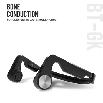 

BT-GK Folding Bone Conduction Headphones TWS Earphone BT 5.0 IP55 Waterproof Sweatproof Sports Headset Wireless Earbuds