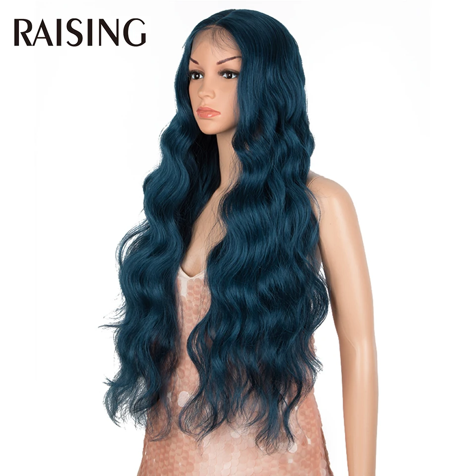 30 40 Inch Lace Front Wigs 13x6 Body Wave Black Lace Front Synthetic Wigs For Women Honey Blonde Colored Curly Wig Pre plucked