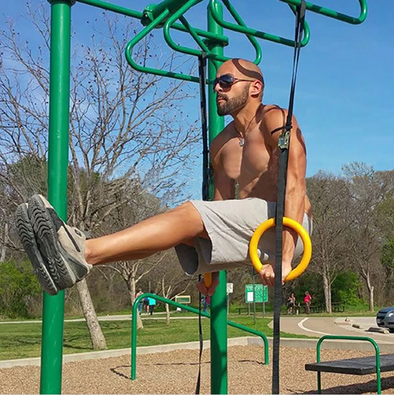 

2020 New ABS Exercise Fitness Gymnastics Rings Gym Exercise Crossfit Pull Ups Muscle Ups Workout For Indoor gym Cross Fitness