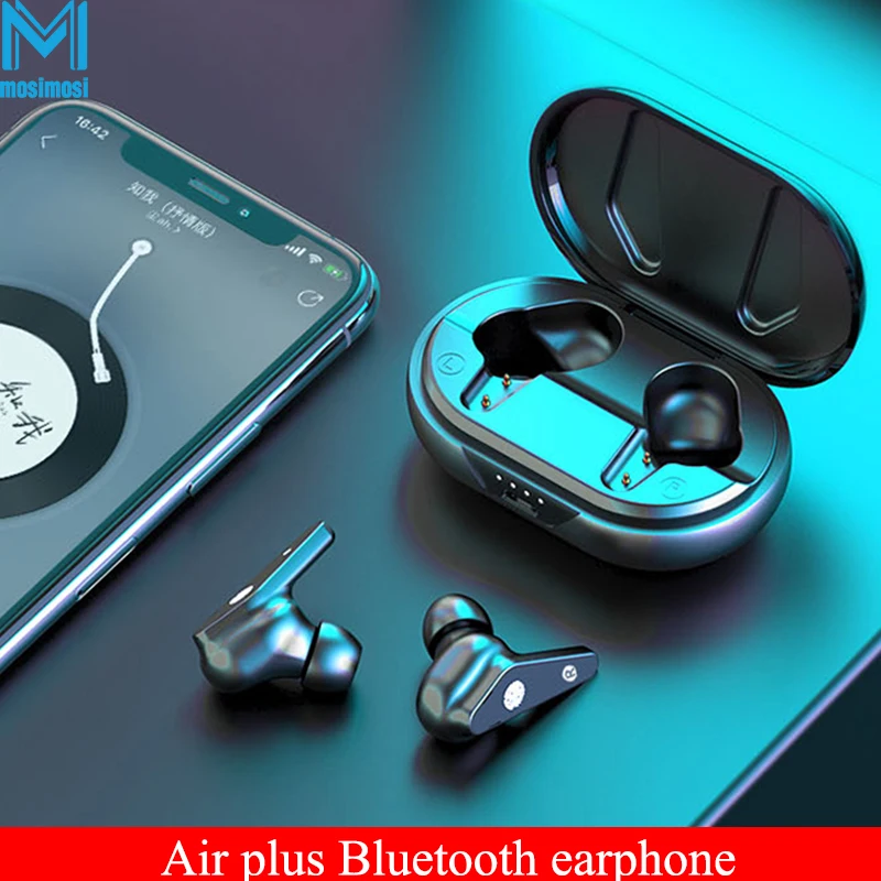 Air Plus Смарт Bluetooth 5 0 наушники бинауральные HD вызов отпечатков пальцев Сенсорный