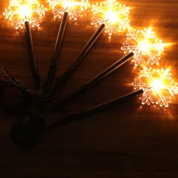 

2 Sets LED Stake Lights Practical Waterproof Energy-Saving Stake Shaped Light LED Light Strings Stick Lamp for Patio Garden Yard