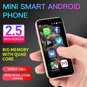 Image 4 - Mini Android 6.0 cep telefonları 3D cam ince sevimli akıllı telefon Google oyun pazarı gövde HD kamera çift Sim Quad çekirdekli UNIWA XS11