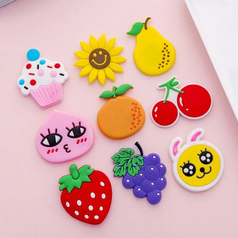 

10pc Silicone fridge magnets cartoon vegetable fruits love sticker refrigerator magnet message for children home decoration gift