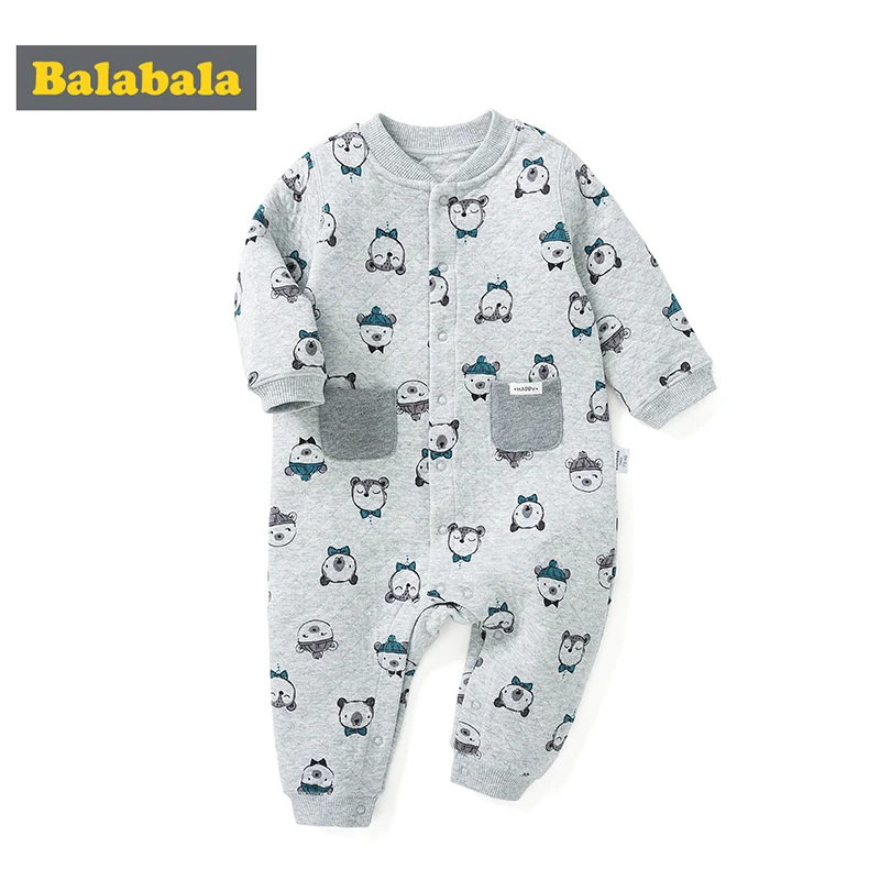 

Balabala newbron autumn spring Baby boys Rompers Long Sleeve cotton baby junmpsuit girls bebe baby boy girl clothes