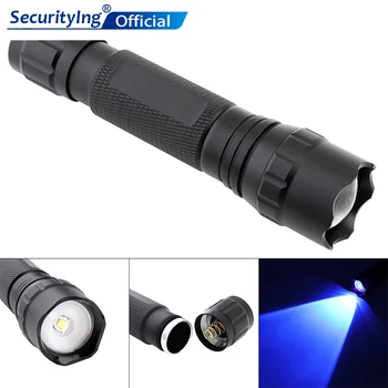 

1200LM UV WF 501B Purple Zoom Flashlight High Power 400NM Purple Handheld LED Torch Flashlight for Banknote Check/ Night Fishing