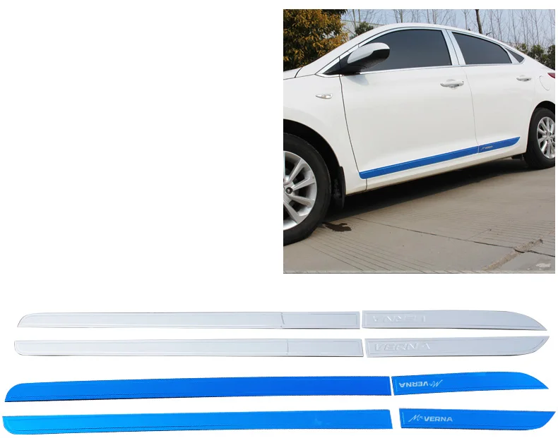 Lsrtw2017 для hyundai Solaris Verna отделка края автомобильной двери Защита от царапин внутренние аксессуары накладки