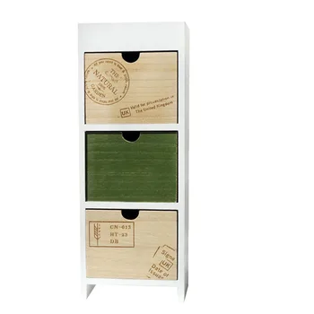 

Modern Style Wooden Storage Drawers Home Decoration Accessories Modern Storage Box Storage Decorative Three Grid Drawer