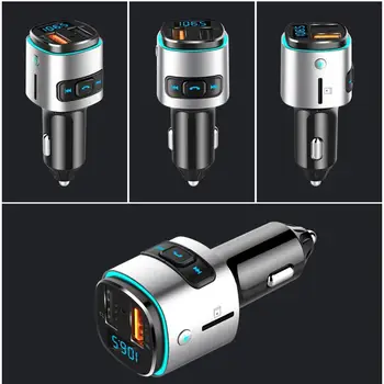 

Car MP3 Cigarette Lighter Plug-in Card Music Player Mounted Receiver Transmitter Fast Charge Car Charger