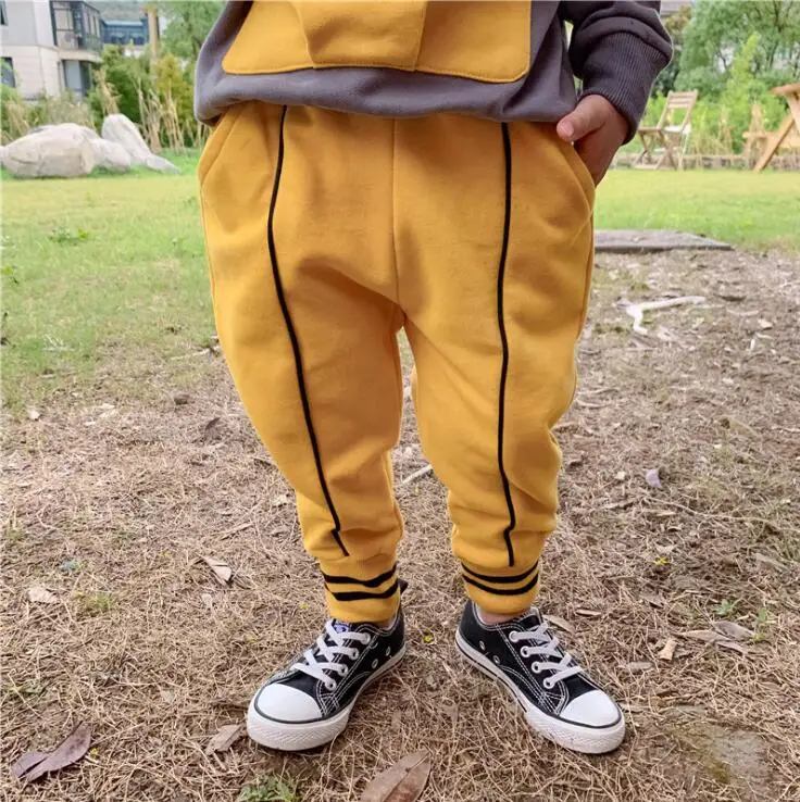 

2019 new girls boys long pants cotton autumn fashion soft kids pants 1-6t HX487