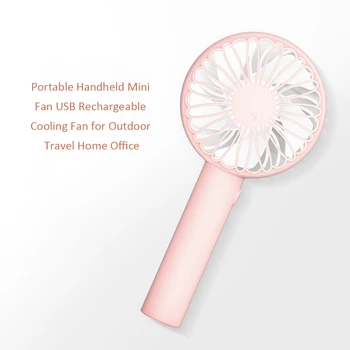 

Portable Handheld Mini Fan USB Rechargeable Air Cooling Fan 3 Speeds Adjustable for Outdoor Travel Home Office