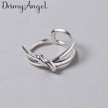 

New Silver Color Bow Rings For Women Bridal Wedding Vintage Open Finger Rings Christmas Gifts